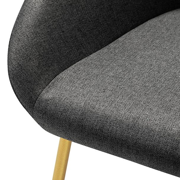 Кресло Kent тёмно-серый/Линк золото - Вид 6