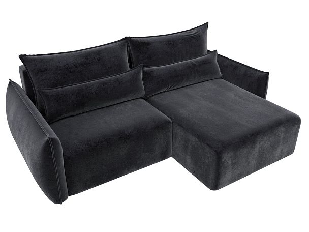 Диван угловой Лига-051 НПБ угол универсальный Велюр серый - Вид 6