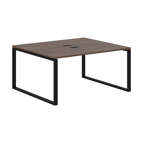 Стол 2-х местный EQWST 1513 Дуб Денвер тёмный/Черный 1560х1346х750 EDIS - Вид 1