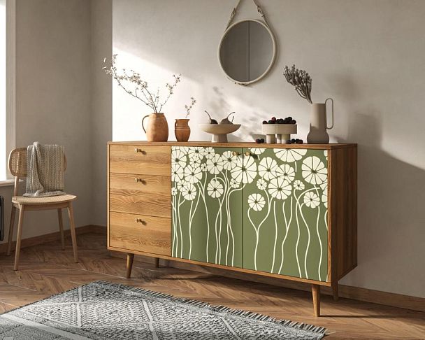 Комод Berber с двумя дверками и ящиками арт BB05/Print_53 - Вид 3