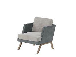 Aldo Кресло ALD-01L Storm 022/Storm 017/Металл Капучино 790*875*890 - Фото предпросмотра