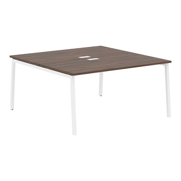 Стол 2-х местный ELWST 1516 Дуб Денвер тёмный/Белый 1560х1606х750 EDIS - Вид 1