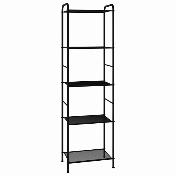 Стеллаж на металлокаркасе "Валенсия-15", 455х300х1555 мм, 5 полок, черный, СТВ15 Ч - Вид 2
