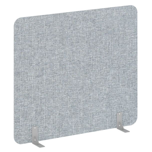 R-line soft Перегородки на металлических опорах на фетровых подпятниках AP.F-160-140 Romeo 13/Серый металл 1600*18*1400 - Вид 1