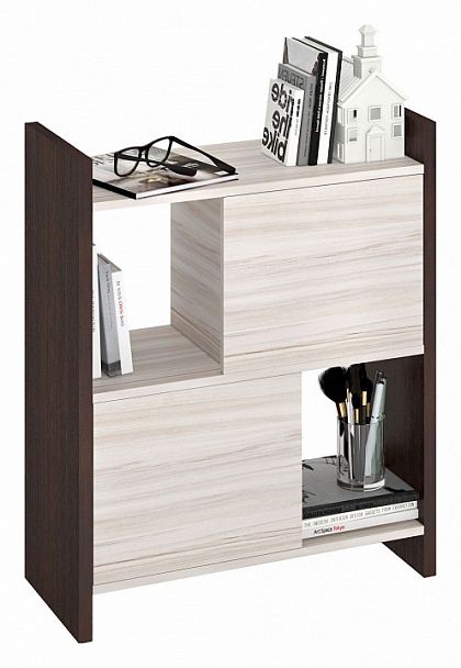 Стеллаж комбинированный Домино Лайт СТЛ-3Н Венге/Карамель - Вид 2