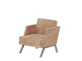 Aldo Кресло с декором из пуговиц ALDB-01L Timless 020/Металл Серый 790*875*890 - Фото предпросмотра