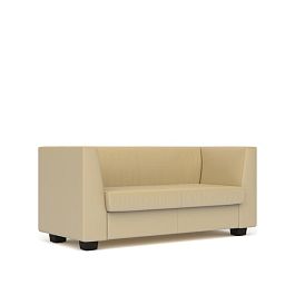 Диван 2-местный Миларго экокожа бежевая CN1123 - Фото предпросмотра