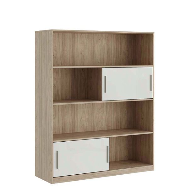 Стеллаж высокий, глянец Asti 135x45x165 вяз белый - Вид 1