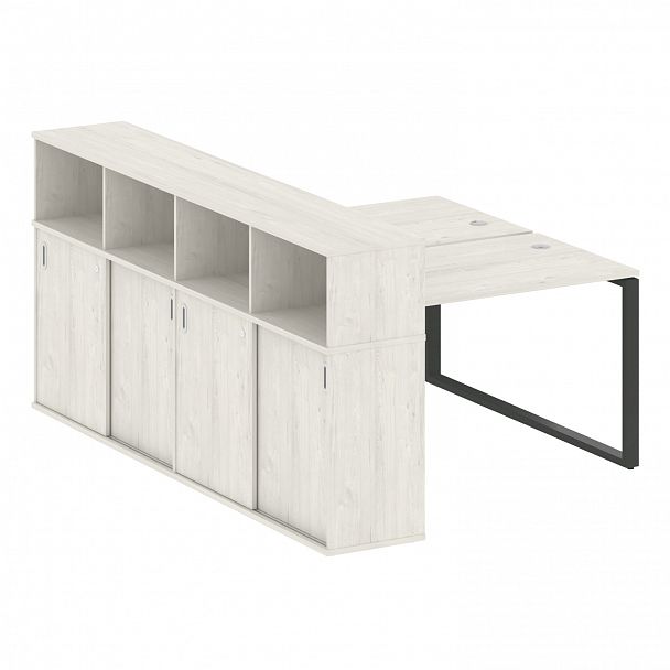 Рабочая станция "Metal System" БО.РС-СШК-4.2 дуб наварра/антрацит - Вид 1