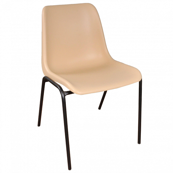 Стул Vicenza (4 ножки) Каркас черный, бежевый, РП+ИК, стопируемый - Вид 1