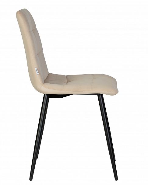Стул обеденный DOBRIN CHILLY (Бежевый Holland 07, основание черный) - Вид 3