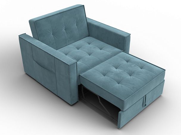 Кресло-кровать Лига-104 (80) Велюр бирюзовый - Вид 7
