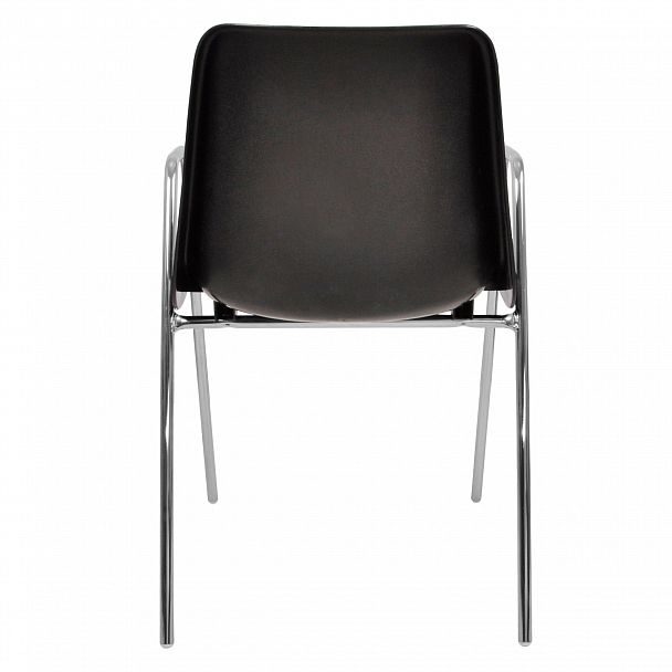 Стул Vicenza (4 высокие ножки c подлокотниками), каркас Хром, черный, стопируемый - Вид 4