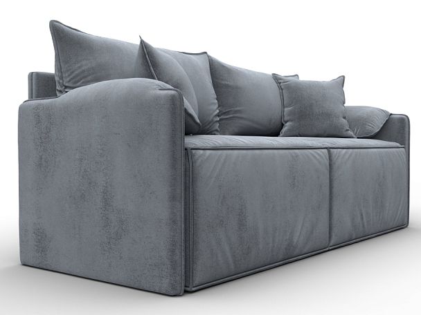 Диван прямой модульный Лига-106 Велюр серый - Вид 3