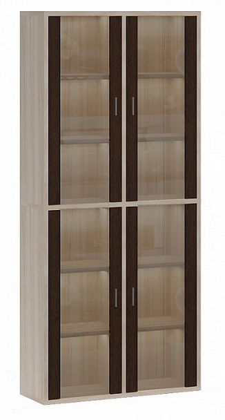 Шкаф-витрина Домино СУ(ш2в2)+4ФС Венге/Карамель - Вид 1