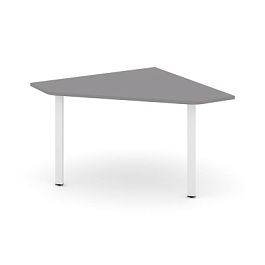 Стайл Проджект Угловой элемент переговорного стола SN-6.UPRG-031 Серый Пепел/Металл Белый 1180*1180* - Фото предпросмотра