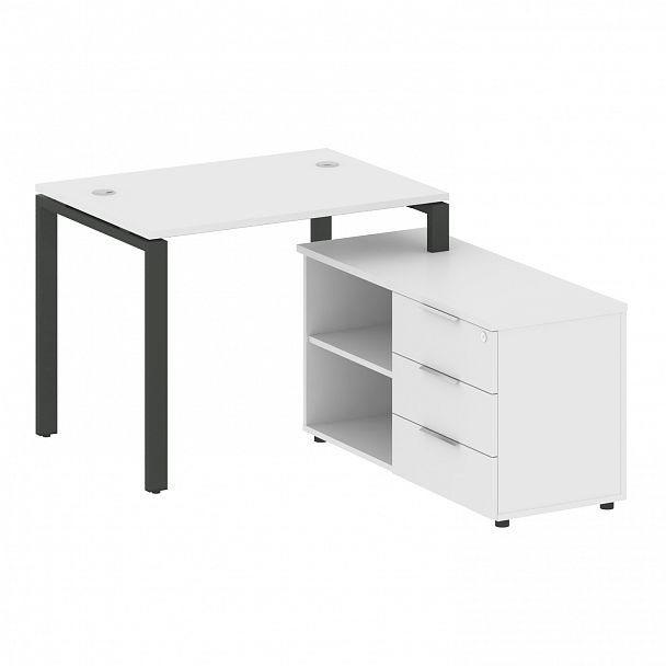 Рабочая станция "Metal System" БП.РС-СТС-2.1 белый/антрацит - Вид 1