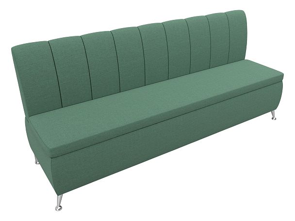 Диван кухонный прямой Кантри Рогожка зеленый - Вид 5