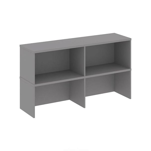 Стайл Проджект Надставка на тумбу 2 яруса SN.NT-104 Серый Пепел 1232*400*800 - Вид 1