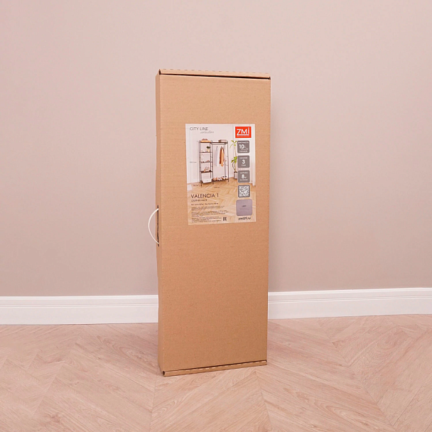 Вешалка-стеллаж "Валенсия-1", 1555х1090х300 мм, 7 полок, металл, черная, ГСВ1 Ч - Вид 10