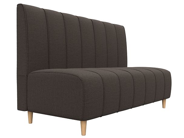 Диван кухонный прямой Ральф Рогожка коричневый - Вид 3