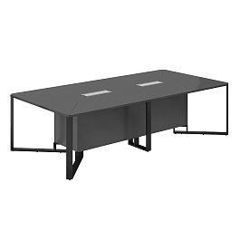 Стол переговорный Spider 2400х1200х750 антрацит - Фото предпросмотра