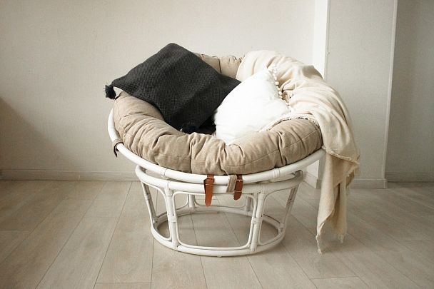 Кресло "Папасан" 23/01 белый - Вид 2