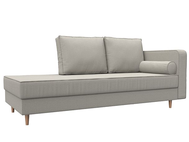 Кушетка Прайм правая Рогожка бежевый - Вид 1