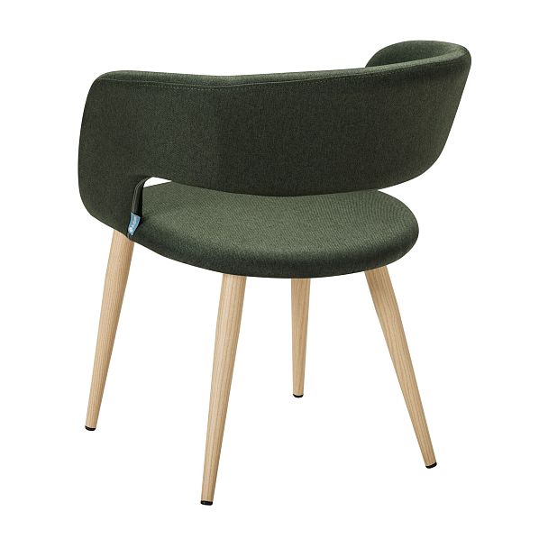 Кресло Hugs тёмно-зеленый/нат.дуб - Вид 4