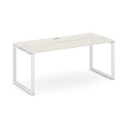 Style Project Direct Direct Стол письменный SN-6O.SR-014.M Дуб Наварра/Металл Белый 1580*700*750 - Фото предпросмотра