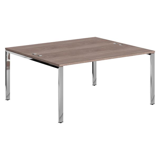 Стол 2-х местный XGWST 1614.1 Дуб Сонома/Нержавеющая сталь 1600х1400х750 XTEN GLOSS - Вид 1