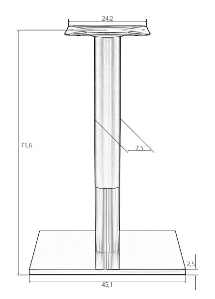 Подстолье обеденное DOBRIN VALENTINO - Вид 4