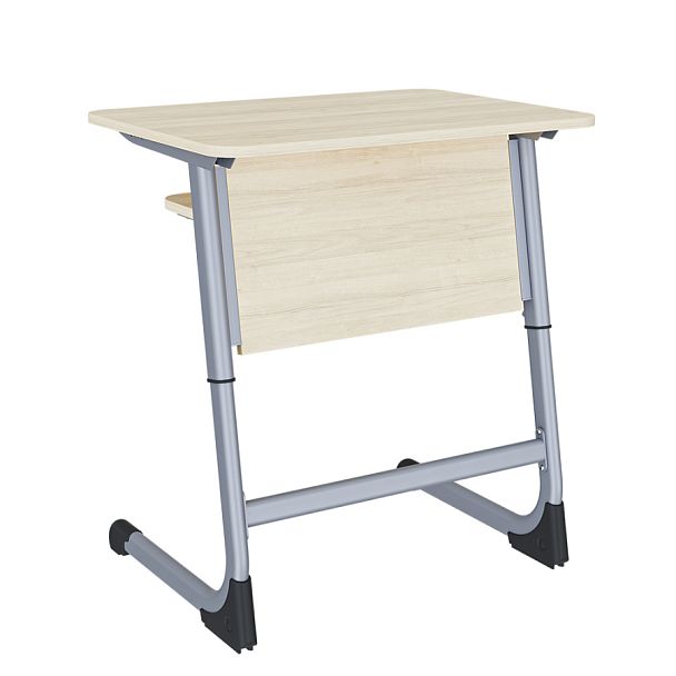 Парта Smart на плоскоовале 1М (столеш.ЛДСП ЗУ, экран ЛДСП, полка), гр.3-5 - Вид 1