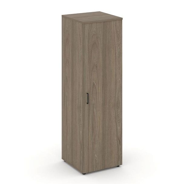 Стайл Проджект Гардероб узкий глубокий SN.GB-002 Вяз Благородный/Черный Ручки 600*600*1982 - Вид 1