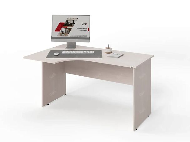 ЛАЙТ / LIGHT RLG004-14x9L Угловой стол 140x90x75 Дуб Молочный - Вид 4