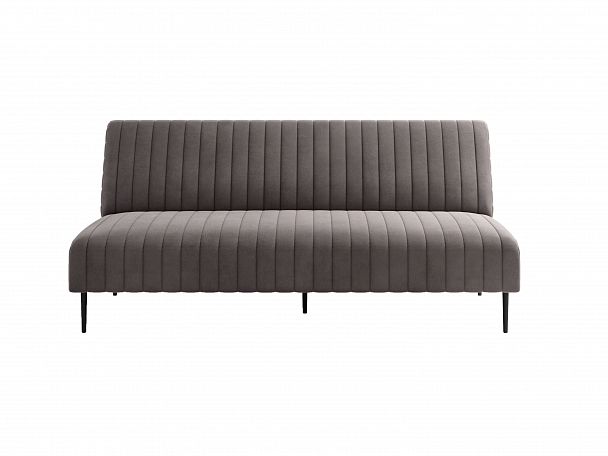 Baccara диван-кровать трехместный прямой без подлокотников, бархат антрацит 14 - Вид 2