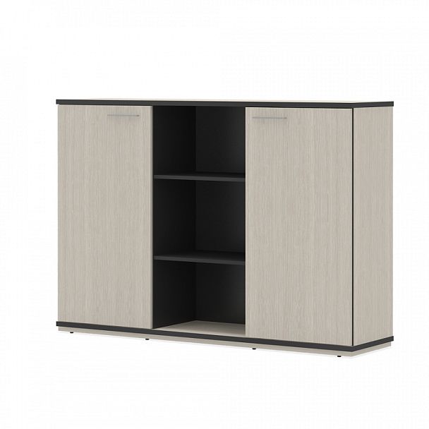 Шкаф глубокий "Сенатор"  ПК-СЕ-Ш3С123Х177Д/Г/35-В1-30 дуб альпийский - Вид 1