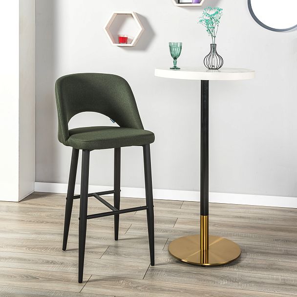 Стул Бар.Lars тёмно-зеленый/черный - Вид 7