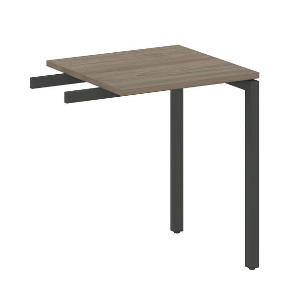 Metal System Quattro Приставной элемент на П-образном м/к 40БП.ПР-1 Вяз/Антрацит металл 600*600*750 - Вид 1