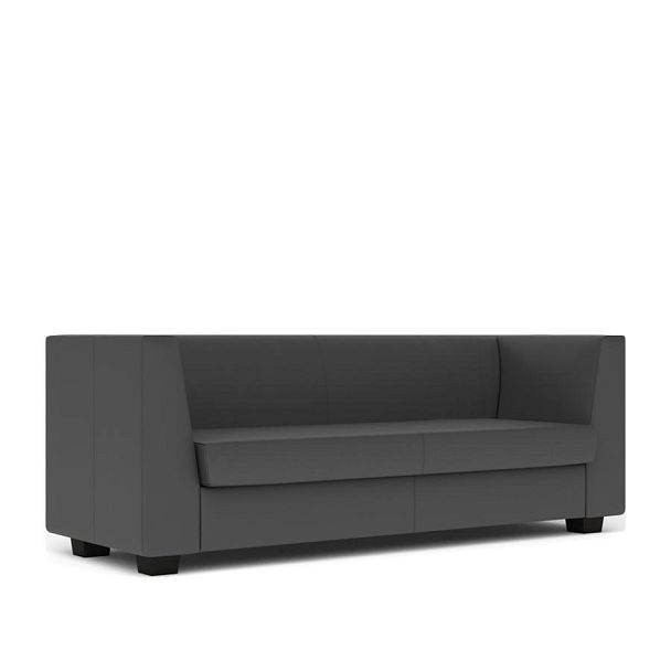 Диван 3-местный Миларго экокожа темно-серая CN1118 - Вид 1