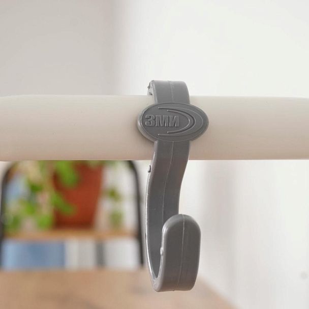 Стеллаж на металлокаркасе "Скандинавия-14", 450х385х1470 мм, 4 полки ЛДСП, белый/дуб, CТCП14 Б - Вид 6