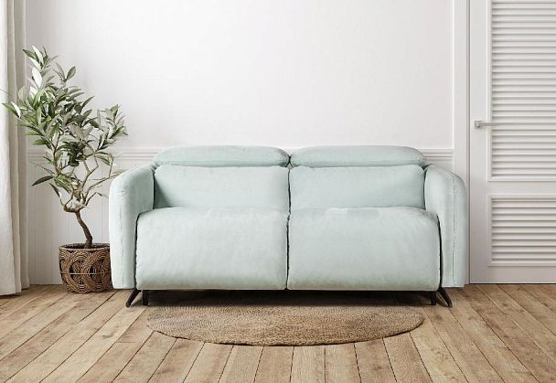 Rimini диван-кровать прямой замша мятный - Вид 31