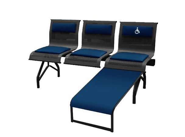 Секция Стайл-М 3М для МГН (ОВЗ, инвалидов) с блоком USB - Вид 4