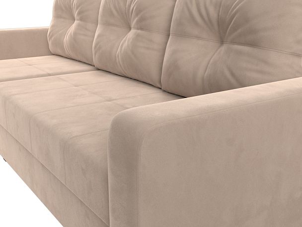 Диван угловой Ливерпуль Лайт левый угол Велюр бежевый - Вид 4