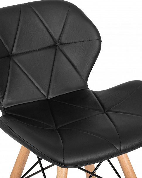 Стул барный DOBRIN BUTTERFLY BAR (ножки светлый бук, цвет чёрный) - Вид 8