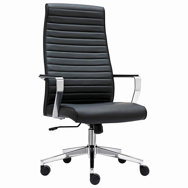 Кресло BRABIX PREMIUM Solo EX-730, алюминий, хром, экокожа, черное, 532936 - Вид 2