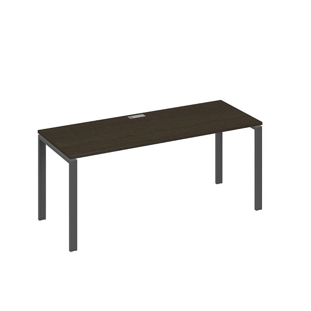 Стол письменный на металлокаркасе UNO A4 А4 Б1 016 БП венге / металлокаркас антрацит - Вид 1