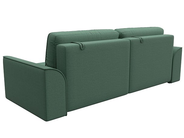 Диван прямой Лига-048 НПБ Рогожка зеленый - Вид 5