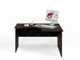 UNITY PС4-14 R ВЕНГЕ Офисный стол угловой Правый 1400х1000х750 - Фото предпросмотра