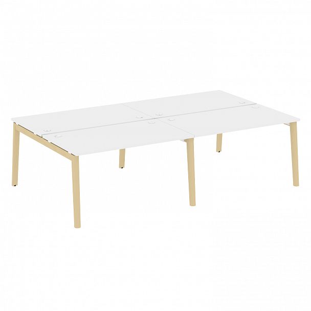 Рабочая станция "Onix wood" OW.D.RS-4.3.8 белый/дуб светлый - Вид 1